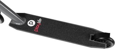 Трюковий самокат Playlife Kicker Smoke, чорний/сірий, 100мм, колеса 84A, підшипники ABEC 7