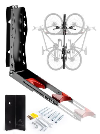 Настінна підставка для велосипеда Mauntrix | 16-29 дюймів | Сталева, до 35 кг | Економія місця | З монтажним комплектом