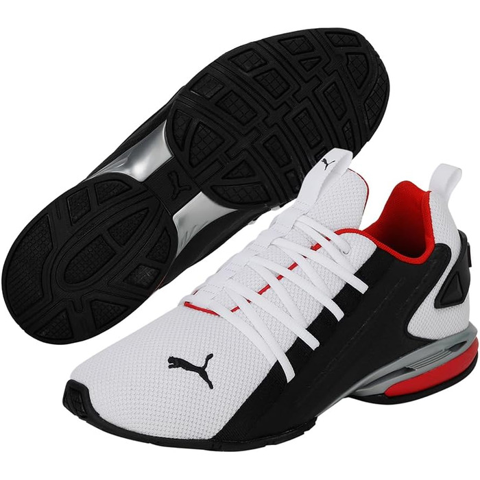 Кросівки PUMA IonLaufschuh (40 EU) біло-чорно-червоні