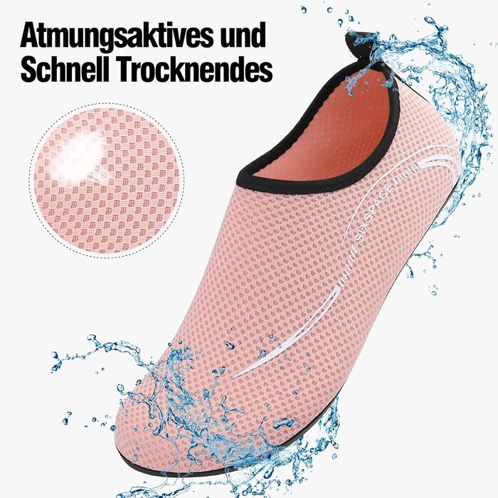 Шкарпетки для плавання та водних видів спорту Sixspace: дихаючі, швидковисихаючі, для чоловіків та жінок, розміри 34-47