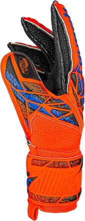 Воротарські рукавички Reusch Attrakt Silver Junior: дитячі, для футболу, універсальні (оранжево-синьо-чорні)