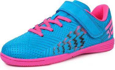 Дитячі футзальні кросівки JABASIC для залу (хлопчики, дівчатка) - розмір 32 EU, блакитний/рожевий