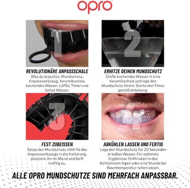 Захист для рота OPRO Silver Level (дорослий та дитячий) з чохлом, чорно-червоний. Підходить для хокею, лакросу, регбі, ММА, боксу та BJJ. Вік 10+