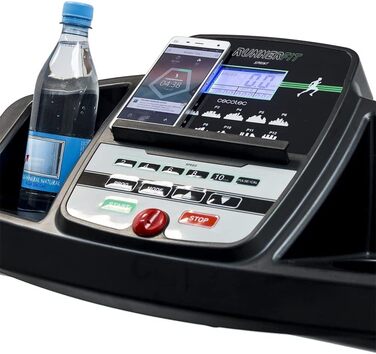 Біговий доріжка Cecotec DrumFit WayHome: нахил, масажний пояс, гантелі, широка бігова поверхня, 1-18 км/год, 12 програм