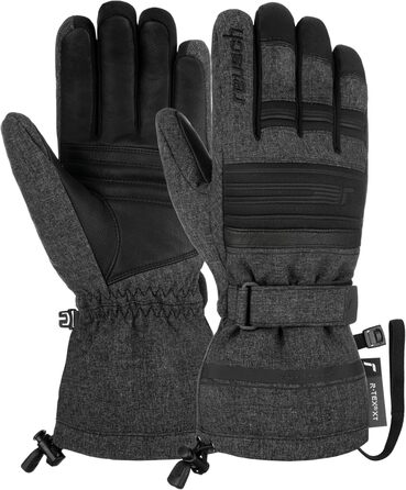 Універсальні чоловічі рукавички Reusch Conan R-Tex XT, сірі-чорні, розмір 7, для зимових видів спорту