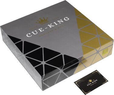 Більярдні кулі Cue-King Black Edition AA+ 5,4 см, набір з професійною точковою битком, стандартний комплект для більярду