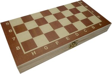 Шашки, шахи, бейсбол - ігровий набір 3 в 1 C&T у дерев'яній складаній коробці (24 см)