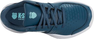 Кросівки для тенісу K-Swiss Kinder Court Express Carpet – унісекс, 38 EU, кольори: Indian Teal, White, Aqua Splash