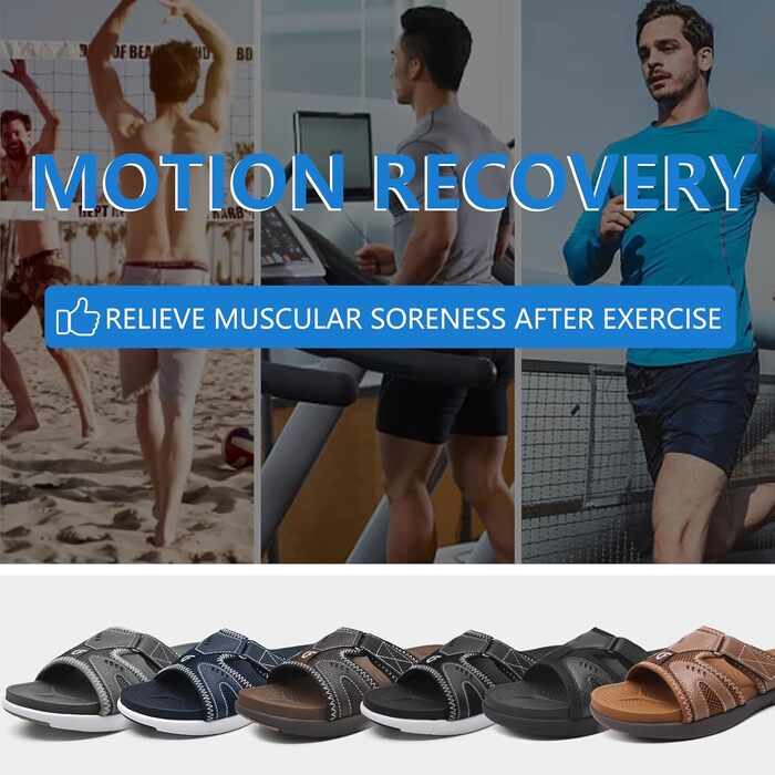 Чоловічі спортивні сандалії COFACE для відновлення після навантажень, підтримка склепіння стопи, ортопедичні, для чоловіків, розмір 40-48, колір коричневий