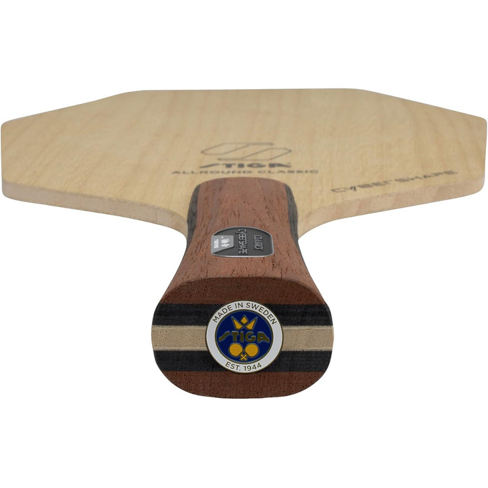 Настільна ракетка STIGA Allround Classic Cybershape, 5-шарова, легка, для нападу, майстерна ручка конкав, точність і контроль