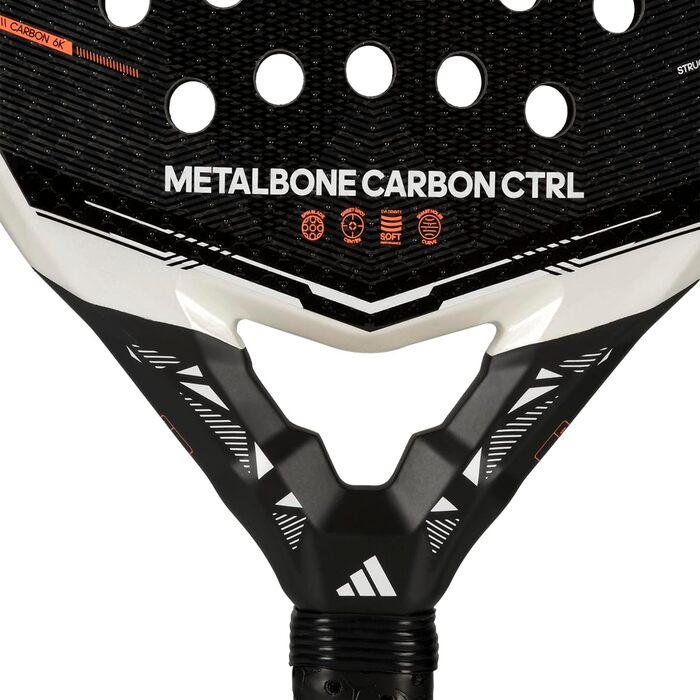 Ракетка для падел Adidas Metalbone Carbon Ctrl 2026 чорна, повна поверхня
