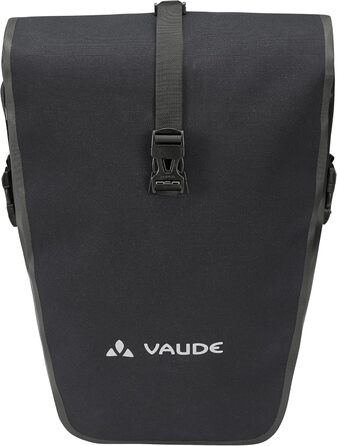 Велосипедна сумка VAUDE Aqua Back Supreme 2x24 л, водонепроникна задня сумка на багажник, міцна та екологічна, чорна, Німеччина