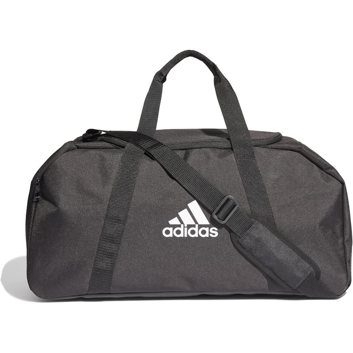 Сумка-дуфел adidas Tiro Primegreen середня, чорна/біла, M