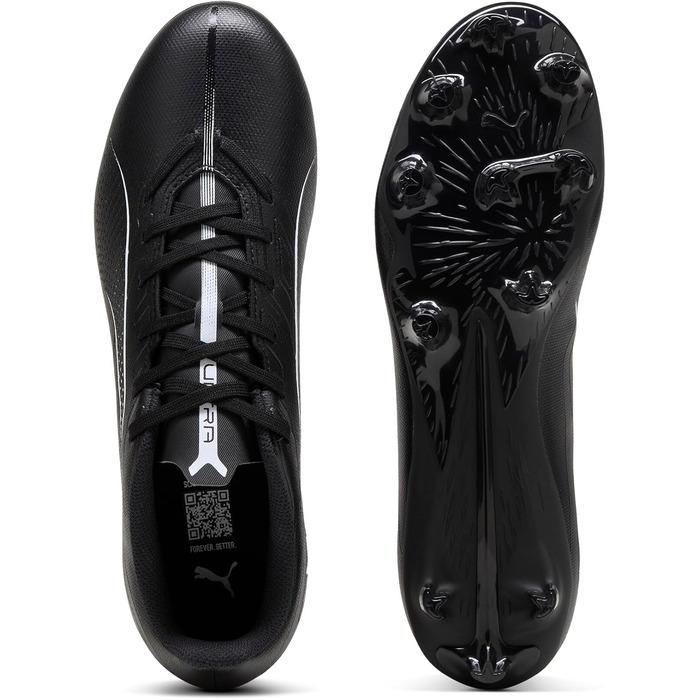 Кросівки футбольні PUMA Ultra 5 Play FG/AG, 42.5 EU, чорно-білі