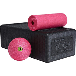 Набір йога-блоків BLACKROLL R Yoga Block Set by PATR, чорний/рожевий, універсальний розмір