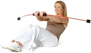 Гімнастичний штанг-штанга FLEXI-BAR Athletic чорний, для інтенсивних тренувань, з DVD та тренувальним планом від Flexi-Sports