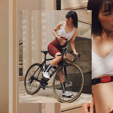 Пульсометр Magene H603 з нагрудним ременем, фітнес-трекер, водонепроникний IP67, Bluetooth 4.2, ANT+, сумісний з Wahoo, Zwift, Strava, Elite, HRV, червоний