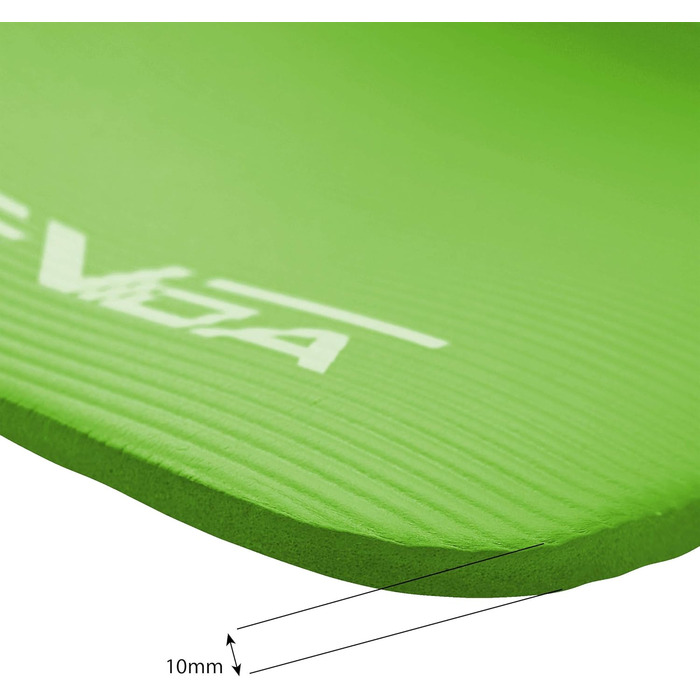 Килимок для йоги SportVida з нековзким покриттям - NBR, 180 x 60 x 1 см, для дому, з сумкою, фітнес, 6 кольорів