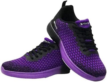 Жіночі кеди для боулінгу Pyramid Path Lite з сітчастою поверхнею, безшовні, 35 EU, чорний/фіолетовий
