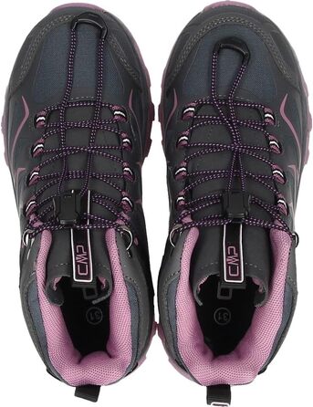 CMP Kinder Byne Mid WP - дитячі трекінгові черевики, водонепроникні, сірі та зелені (31 EU)