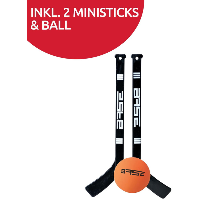 Street-Hockeytor Base 32'' - Розкладне вуличне ворота для хокею, 81x53x30 см, з м'ячем та міні-кічками