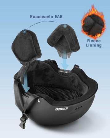 Шолом гірськолижний Findway для чоловіків та жінок, унісекс, з вентиляцією, для катання на лижах/сноуборді, розмір L (59-63 см), колір чорний