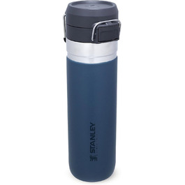 Термобутилка Stanley Quick Flip з нержавіючої сталі, 7+ годин холоду, BPA-free, герметична, для води, з кришкою-дозатором, придатна для миття в посудомийній машині