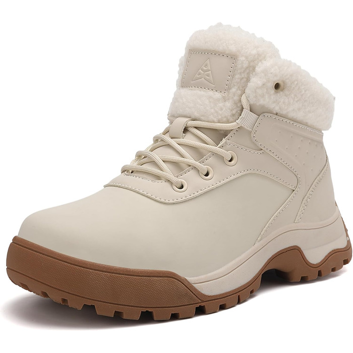 Зимові черевики жіночі, снігоступи, утеплені хутром, антиковзання, для холодної погоди, 39 EU, бежеві