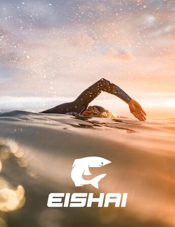 EISHAI Sharkbite надувна SUP-дошка, комплект 7-в-1: весло, страховочний шнур, насос, ремкомплект, для жінок і чоловіків, навантаження до 130 кг, синя, компактна