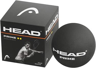 Сквош-м'ячі HEAD Prime, 12 штук, чорні, для професіоналів