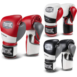 Боксерські рукавички Fightinc Extreme 12 Oz, червоно-білі, для боксу, кікбоксингу, муай-тай, MMA