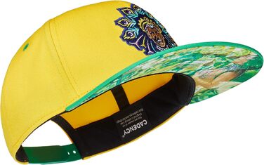 Кепка-снэпбек Cadency unisex з прямим козирком, регульована бейсболка Rio, жовта