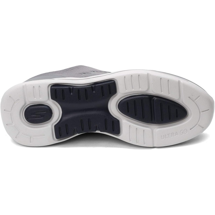 Чоловічі кросівки Skechers Gowalk Arch Fit - спортивні, для ходьби та тренувань, з повітряно-охолоджуваною піною, сірі/темно-сині, 43.5 EU