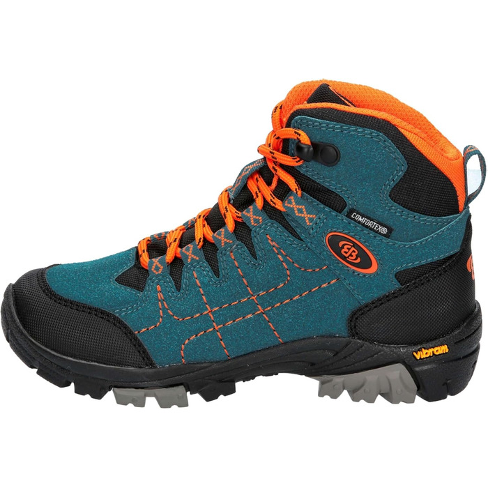 Черевики трекінгові дитячі Brütting Mount Shasta Unisex (34 EU, Petrol Schwarz Orange)