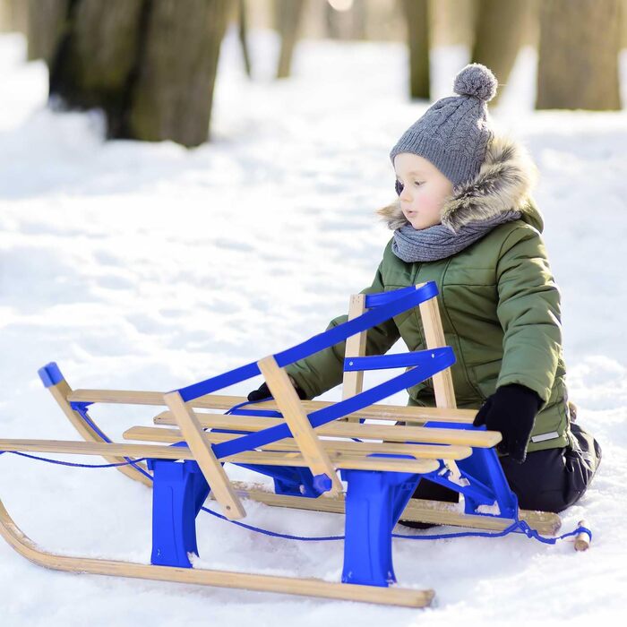 Дерев'яні санки Davoser Rodel 110 см - складані, для дітей, з бука (модель 24/25)