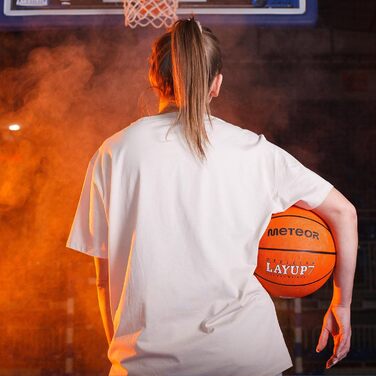 Баскетбольний м'яч Meteor Layup Kinder Mini - для дітей 4-8 років, розмір 7, оранжевий