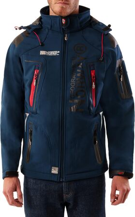 Softshell куртка Geographical Norway Tangata Herren, червона (S) – функціональне outdoor одяг