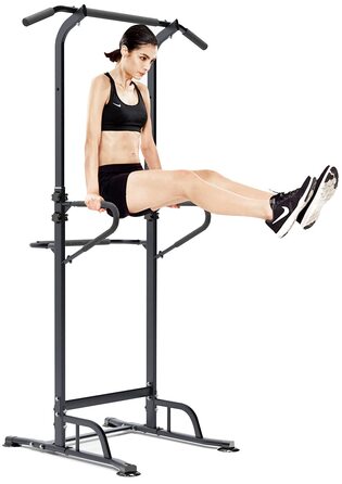 Силовий комплекс SogesGame Power Tower: регульований турнік, бруси та станція для вправ з антиковзаючою базою для тренувань вдома