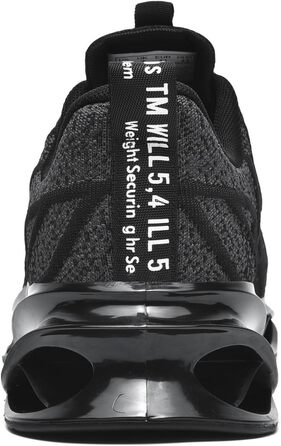 Кросівки для бігу та повсякденного носіння Frysen: дихаючі, унісекс, 38-46 EU, білі та чорні