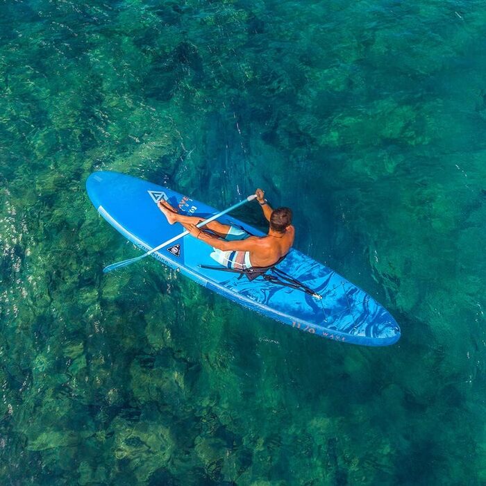 SUP-дошка AQUATONE Wave Plus 11' для дорослих, універсальна, блакитна, розмір XL