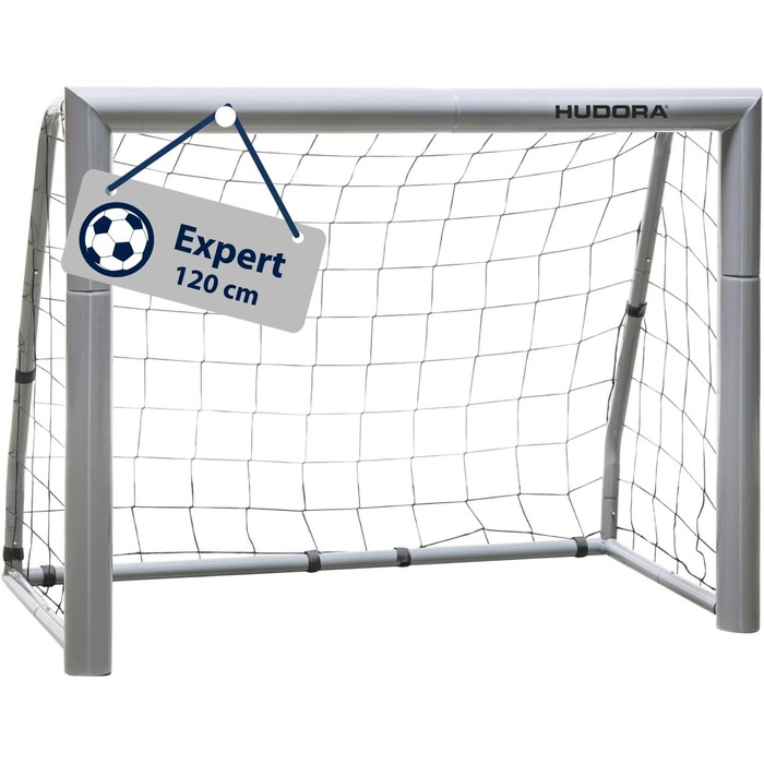 Ворота для футболу HUDORA Expert 120 — великі, для дітей і дорослих, стійкі, з міцною сіткою, для вулиці та тренувань