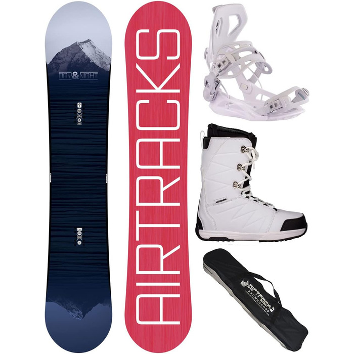 Жіночий сноуборд-комплект Airtracks Day & Night Rocker 144 см з кріпленнями Fastec Master W, черевиками Star W 39 та сумкою