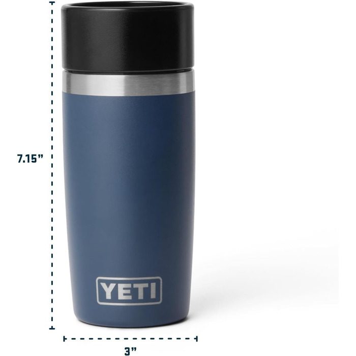 Термофляга YETI Rambler 12 oz (355 мл) з кришкою Commuter – не протікає, вакуумна ізоляція, нержавіюча сталь (Ridgeline)