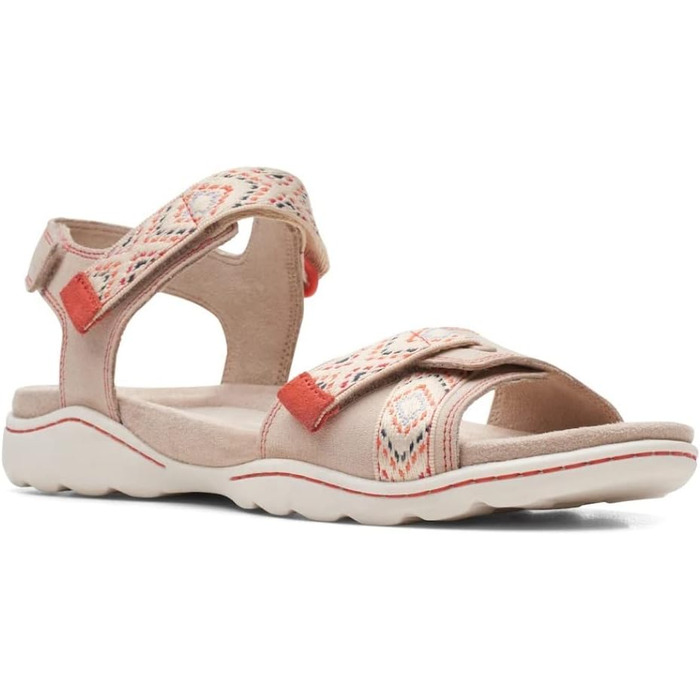 Sandali sportivi Clarks Amanda Sprint da donna (36 EU, larghi, color sabbia in pelle scamosciata)