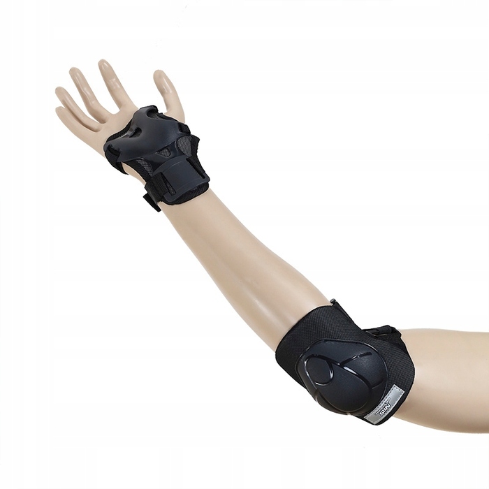 Дитячий велосипедний шолом з регулюванням + комплект захисту для скейту, розмір M