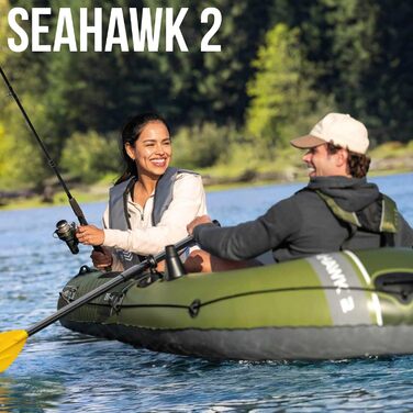 Надувний човен Intex Seahawk 2 з комплектом весел 66332NP (236 x 114 x 41 см)