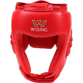 Боксерський шолом WESING AIBA для аматорських змагань, червоний, XL
