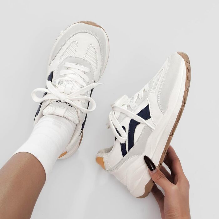 Жіночі трекінгові кросівки Tuopin Modische: дихаючі сітчасті кросівки на шнурівці, з антиковзкою підошвою, сірі та коричневі, розмір 37 EU