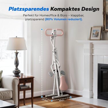 MERACH 2-в-1 тренажер для присідань та тяги, складаний, для тренування сідниць, ніг та корпусу, 10 хв збірки, до 160 кг (білий, R07 Pro)