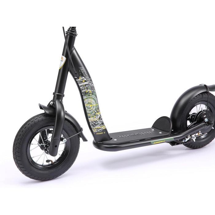 Дитячий самокат STAR SCOOTER з надувними колесами 10 дюймів для хлопчиків і дівчат від 4 років, класичний, безпечний, тестування без ризику